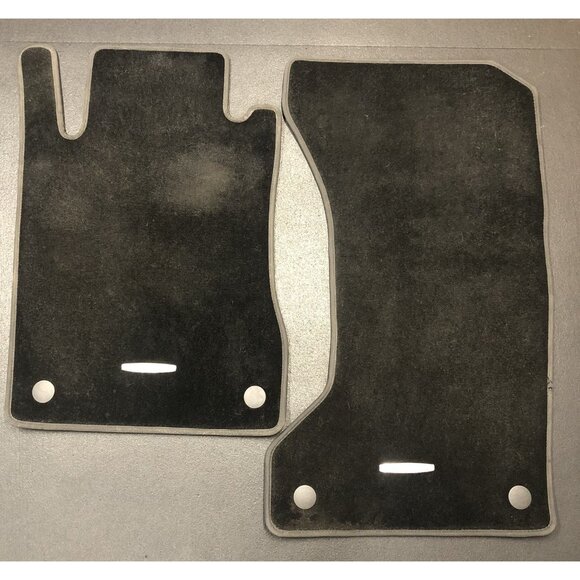 Mercedes Benz Floor Mats Set Driver/Passenger 2001-2008 Interior Rugs Black - Picture 1 of 11